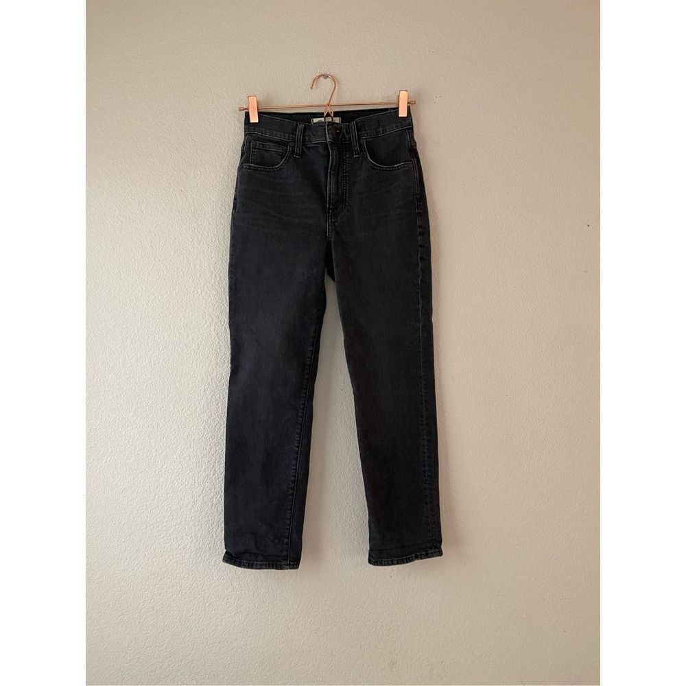 Madewell black perfect vintage‎ crop jeans 25